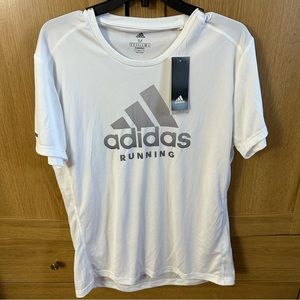 Brand New With Tags Men’s Adidas White Athletic T-Shirt